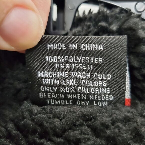 Airwalk Men's Gray‎ Black Spacedye Sherpa Lined Plush Zip Front Hoodie Size L - Picture 8 of 9